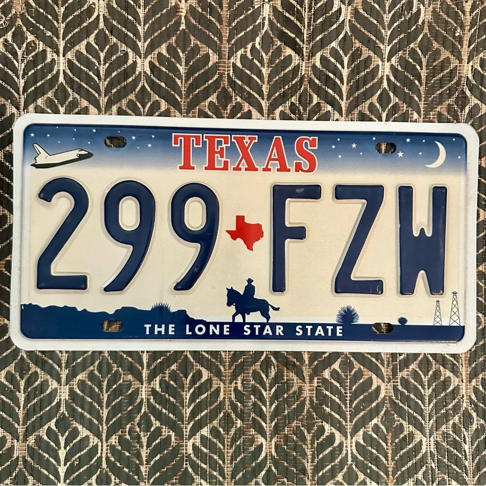 Texas The Lone Star State License Plate